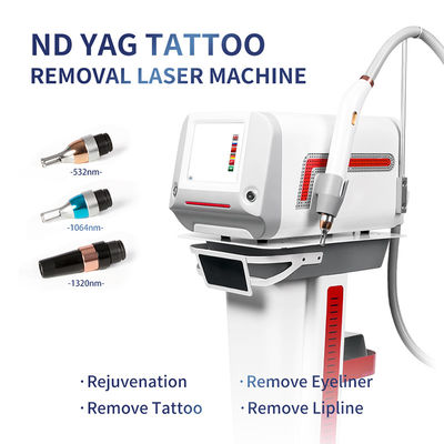 comprare Ottima apparenza e multifunzione Nd Yag Laser Tattoo Removal Machine con color touch screen e lunghezze d'onda multiple fabbricazione online